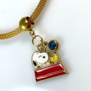Snoopy & Woodstock with Birthstone Dangle Charm - CUSTOMIZABLE